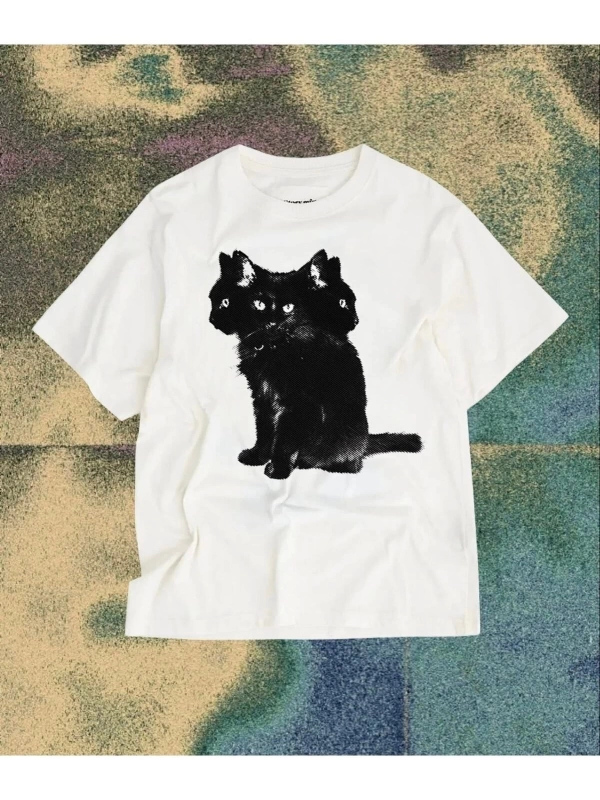 Y2k Unisex Oversize Kedili Gotik Tshirt