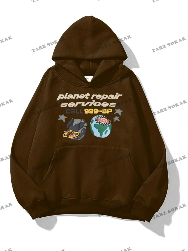 Y2K Unisex Planet Repair Sweatshirt KOD 1587