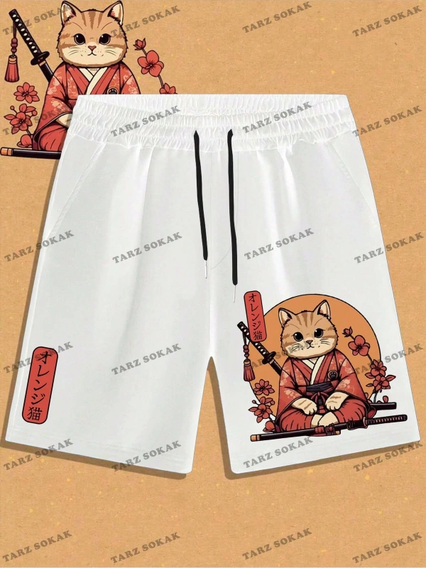 Y2K Unisex Yaz Şort Bermuda Harajuka Anime Retro KOD-11437