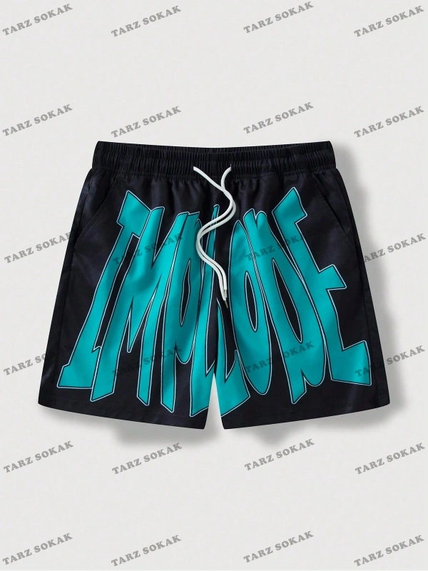 Y2K Unisex Yaz Şort Bermuda Harajuka Anime Retro KOD-11497