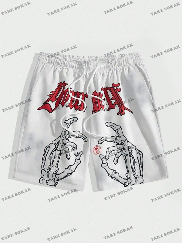 Y2K Unisex Yaz Şort Bermuda Harajuka Anime Retro KOD-11521