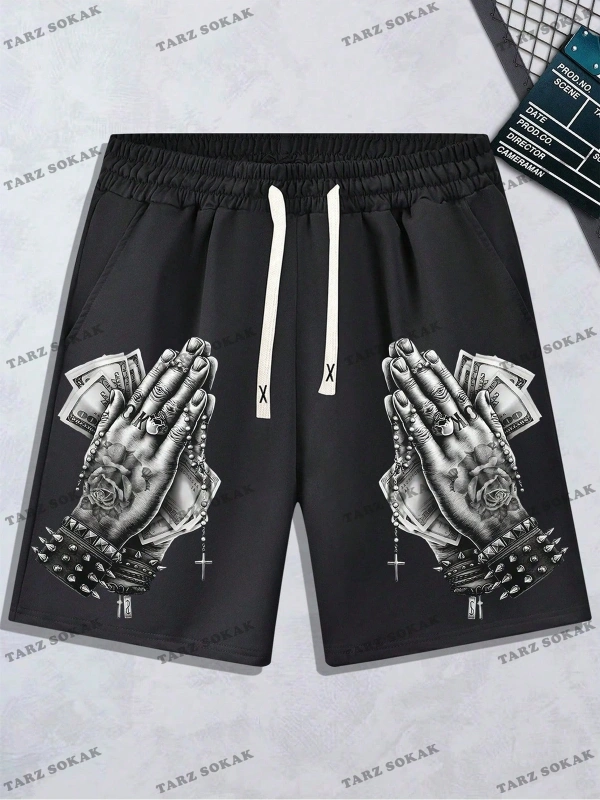 Y2K Unisex Yaz Şort Bermuda Harajuka Anime Retro KOD-11556
