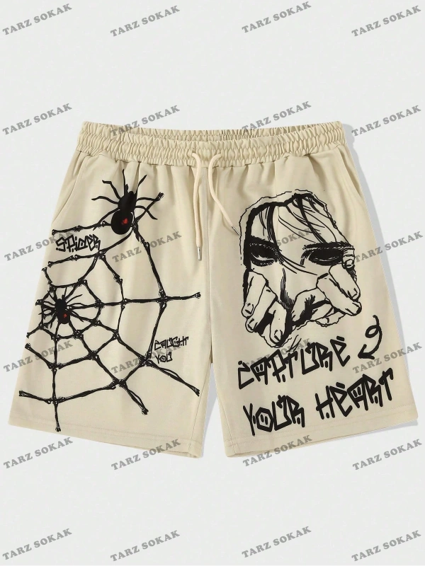 Y2K Unisex Yaz Şort Bermuda Harajuka Anime Retro KOD-11568