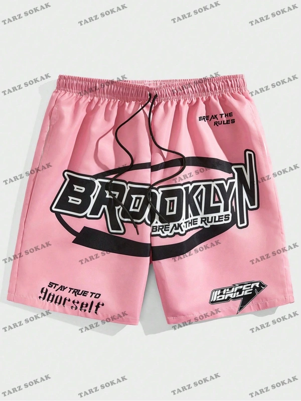 Y2K Unisex Yaz Şort Bermuda Harajuka Anime Retro KOD-11572