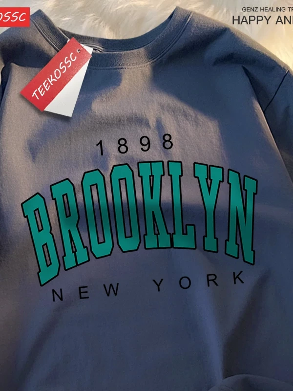 Y2k Vintage Tişört Tee 1898 Brooklyn New York