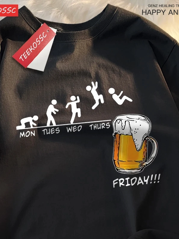 Y2k Vintage Tişört Tee bira özgürlük var eğlenceli