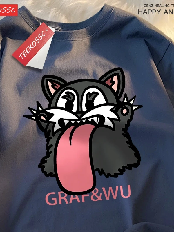 Y2k Vintage Tişört Tee Mischievous siyah fare