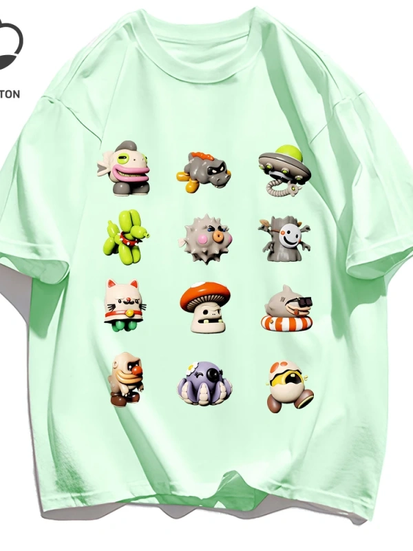 Y2k Vintage Tişört Tee Oniki Karikatür Amerikan Retro Retro