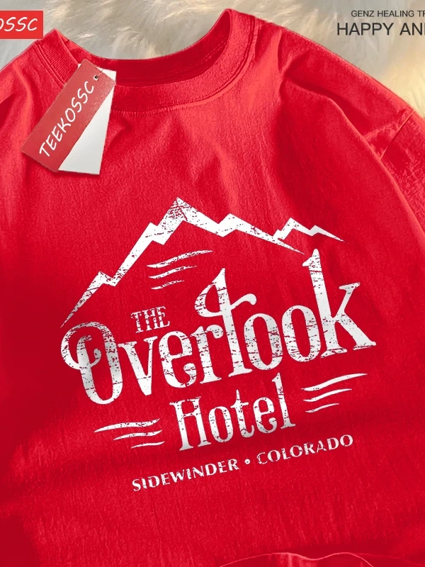 Y2k Vintage Tişört Tee Overlook otel parlayan