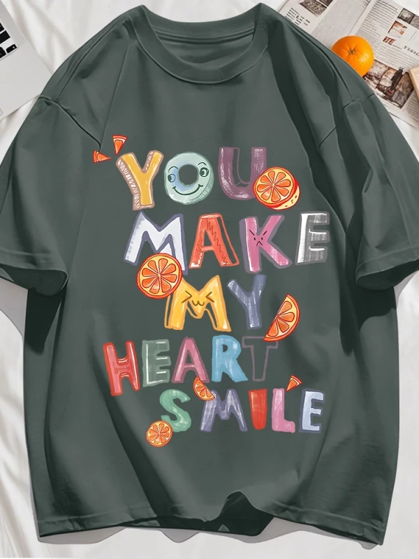Y2k Vintage Tişört Tee Sen Kalbimi Yapın Baskı