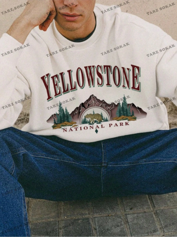 Y2K YENİ SEZON SSWEAT HARAJUKA KUROMİ RETRO KOD 1567 Beyaz