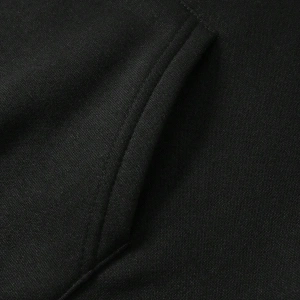 . Essnce Floral & Butterfly Print Kangaroo Pocket Drawstring Hoodie Siyah