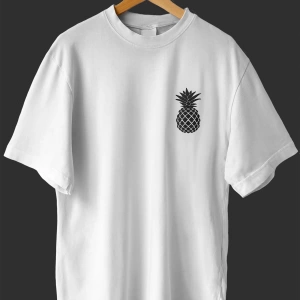 -wed Ananas Tasarım Baskılı Oversize T-shirt ( Tişört )
