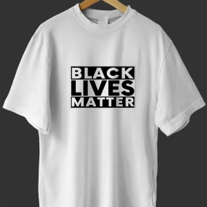 -wed Black Lives Matter Tasarım Baskılı Oversize T Shirt