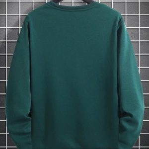 1 Adet Bol Kesim Erkek Düz Yuvarlak Yaka Sweatshirt