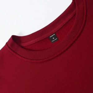 1 Adet Bol Kesim Erkek Düz Yuvarlak Yaka Sweatshirt