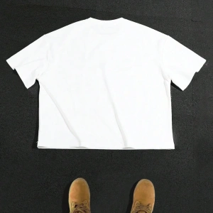 1 Adet Erkek Düz Renk Slim Fit Kısa Kollu Tişört, Yaz İçin Moda