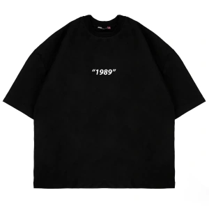 1989 Sırt Baskılı Oversize Unisex Beyaz