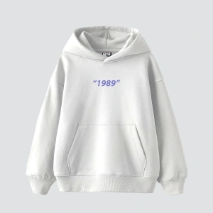 1989 Sırt Baskılı Oversize Unisex Premium Beyaz
