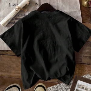 1997 Vintage Amerikan Yazı Tipi Stili Moda Rahat Baskılı Siyah Kısa Kollu Tiş