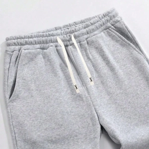 2 adet Erkek Düz Renk Gevşek Bağcıklı Bel Eşofman Altı, Fitness ve Koşu Jogger Pantolonu, İlk