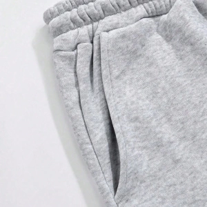 2 adet Erkek Rahat Spor Gevşek Bağcıklı Bel Eşofman Altı Cepli, Klasik Retro Stil, Açık Hava