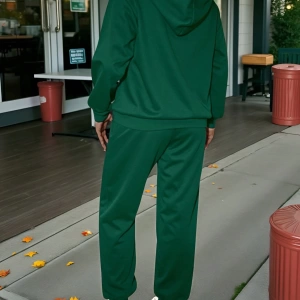 2 adet/takım Bol Günlük MAMA Baskılı Sweatshirt ve Bağcıklı Pantolon, Kadınlar İçin