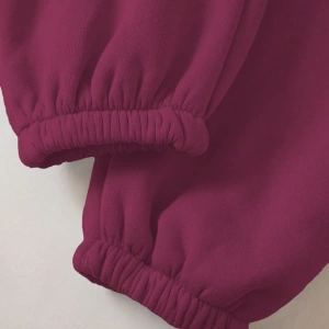 2 Adet/Takım Düz Renk Uzun Kollu Kapşonlu Üst Ve Spor Pantolon