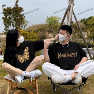 2 Adet Tir Harajuku Style Çift Sevgili Kombinleri Couple Clothing Yeni Sezon