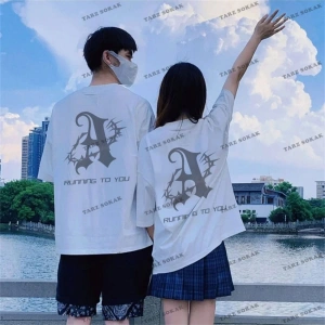 2 Adet Tir Harajuku Style Çift Sevgili Kombinleri Couple Clothing Yeni Sezon