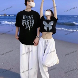 2 Adet Tir Harajuku Style Çift Sevgili Kombinleri Couple Clothing Yeni Sezon