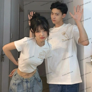 2 Adet Tir Harajuku Style Çift Sevgili Kombinleri Couple Clothing Yeni Sezon