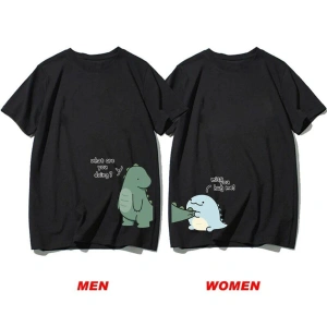 2 Adet Tir Harajuku Style Çift Sevgili Kombinleri Couple Clothing Yeni Sezon