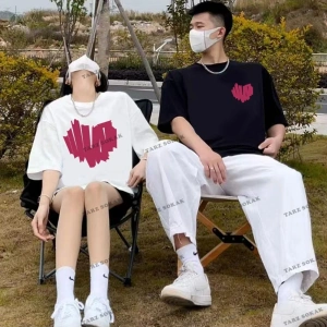 2 Adet Tir Harajuku Style Çift Sevgili Kombinleri Couple Clothing Yeni Sezon