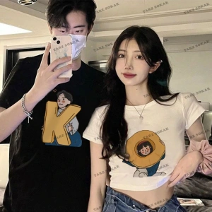 2 Adet Tir Harajuku Style Çift Sevgili Kombinleri Couple Clothing Yeni Sezon