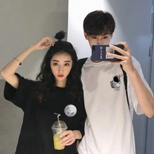 2 Adet Tir Harajuku Style Çift Sevgili Kombinleri Couple Clothing Yeni Sezon