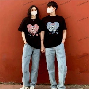 2 Adet Tir Harajuku Style Çift Sevgili Kombinleri Couple Clothing Yeni Sezon