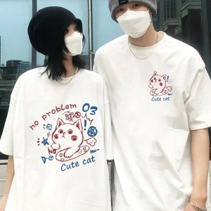 2 Adet Tir Harajuku Style Çift Sevgili Kombinleri Couple Clothing Yeni Sezon