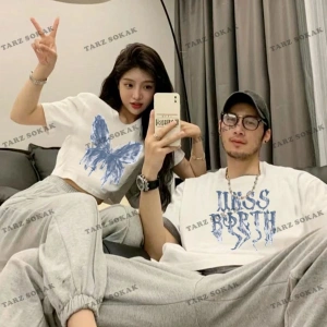 2 Adet Tir Harajuku Style Çift Sevgili Kombinleri Couple Clothing Yeni Sezon