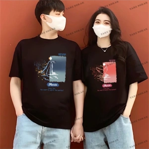2 Adet Tir Harajuku Style Çift Sevgili Kombinleri Couple Clothing Yeni Sezon