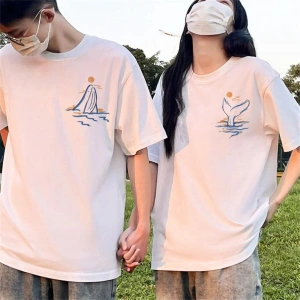 2 Adet Tir Harajuku Style Çift Sevgili Kombinleri Couple Clothing Yeni Sezon