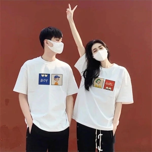 2 Adet Tir Harajuku Style Çift Sevgili Kombinleri Couple Clothing Yeni Sezon