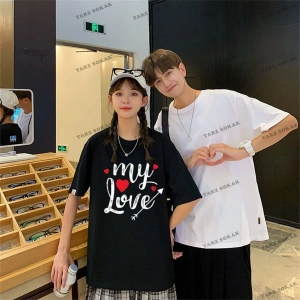 2 Adet Tir Harajuku Style Çift Sevgili Kombinleri Couple Clothing Yeni Sezon
