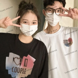2 Adet Tir Harajuku Style Çift Sevgili Kombinleri Couple Clothing Yeni Sezon