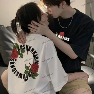 2 Adet Tir Harajuku Style Çift Sevgili Kombinleri Couple Clothing Yeni Sezon