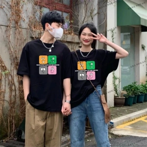 2 Adet Tir Harajuku Style Çift Sevgili Kombinleri Couple Clothing Yeni Sezon