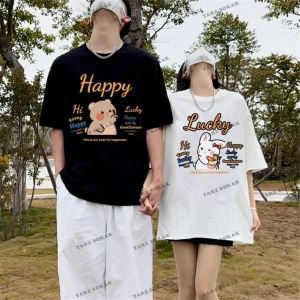 2 Adet Tir Harajuku Style Çift Sevgili Kombinleri Couple Clothing Yeni Sezon