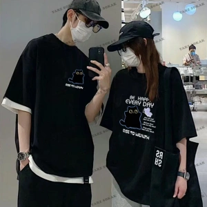 2 Adet Tir Harajuku Style Çift Sevgili Kombinleri Couple Clothing Yeni Sezon