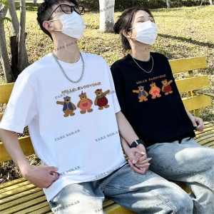 2 Adet Tir Harajuku Style Çift Sevgili Kombinleri Couple Clothing Yeni Sezon