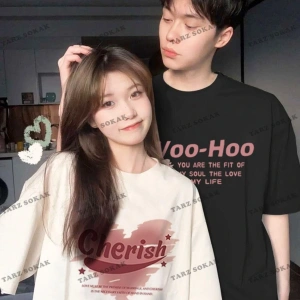 2 Adet Tir Harajuku Style Çift Sevgili Kombinleri Couple Clothing Yeni Sezon